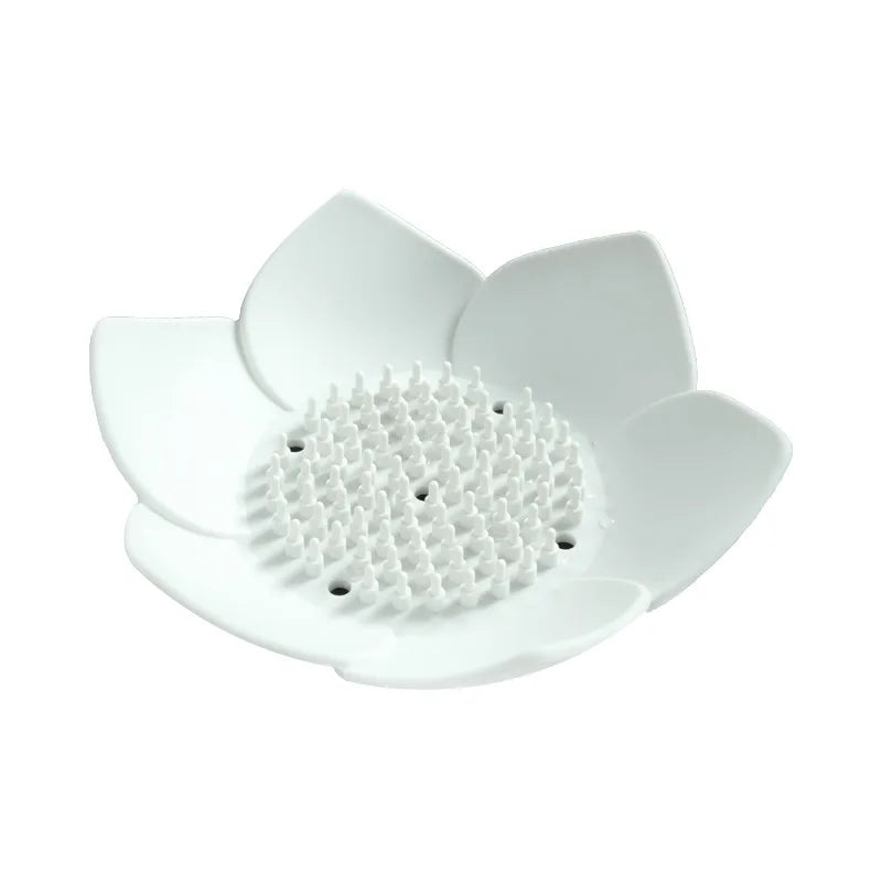 Petal Shape Soap Dish Non-slip Silicone Soap Box