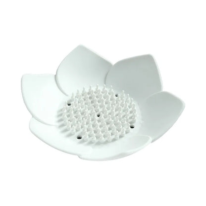 Petal Shape Soap Dish Non-slip Silicone Soap Box