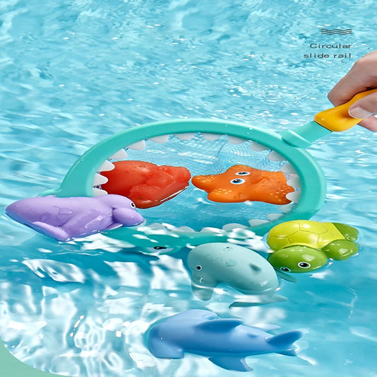Children Bath Toys Indoor And Outdoor Swimming Pool Beach Parent-child Interactive Catch Fish Game Toys Water Floating Fish Toys