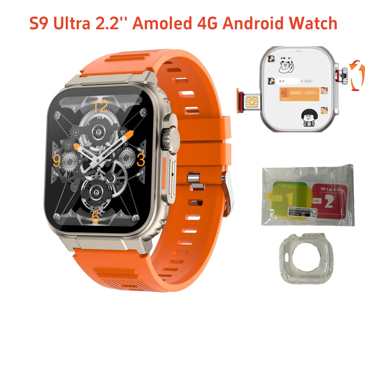 Smart Watch 4G S9 Ultra Android System with Ai