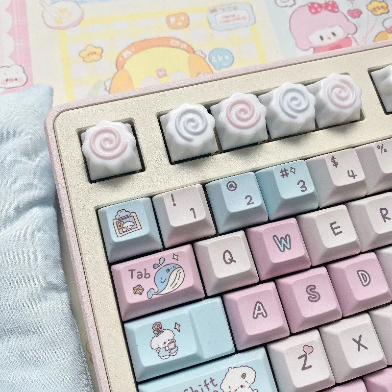 1pc Cute Cartoon Artisan Keycaps DIY Handmade Original Resin Personalized Gift Custom Mechanical Keyboard Keycaps Accessories - MyLootWare