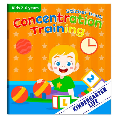 Montessori Toys Cartoon Sticker Books Focus on