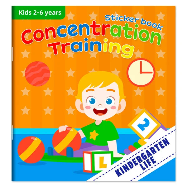 Montessori Toys Cartoon Sticker Books Focus on