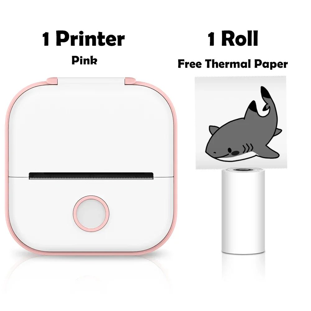 Phomemo T02 Mini Thermal Printer Wireless Mini Pocket Printer, Adhesive Sticker Printer for DIY, Journal, Student Birthday Gift - MyLootWare