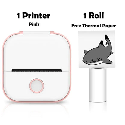 Phomemo T02 Mini Thermal Printer Wireless Mini Pocket Printer, Adhesive Sticker Printer for DIY, Journal, Student Birthday Gift - MyLootWare