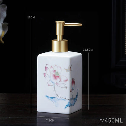 New Chinese ceramic press bottle lotion bottle