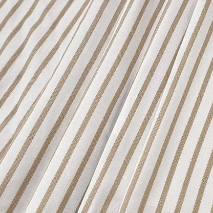 Button Stitched Hemline Shower Curtain Waterproof Cotton Linen Shower Curtain for Home Bathroom Hotel - MyLootWare