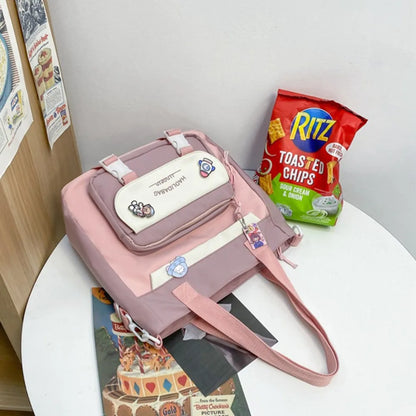 Portable Ins Students School Bags Large Capacity