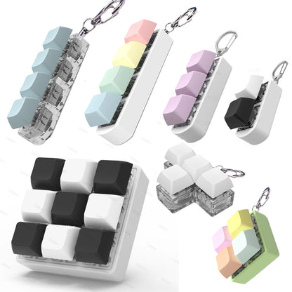 2/3/4/9 Keys Keyboard Keycaps Fidget Toy Party Stress Relief Diy Keycaps Toy Keyboard Caps Finger Button Fidget Finger Keycaps - MyLootWare