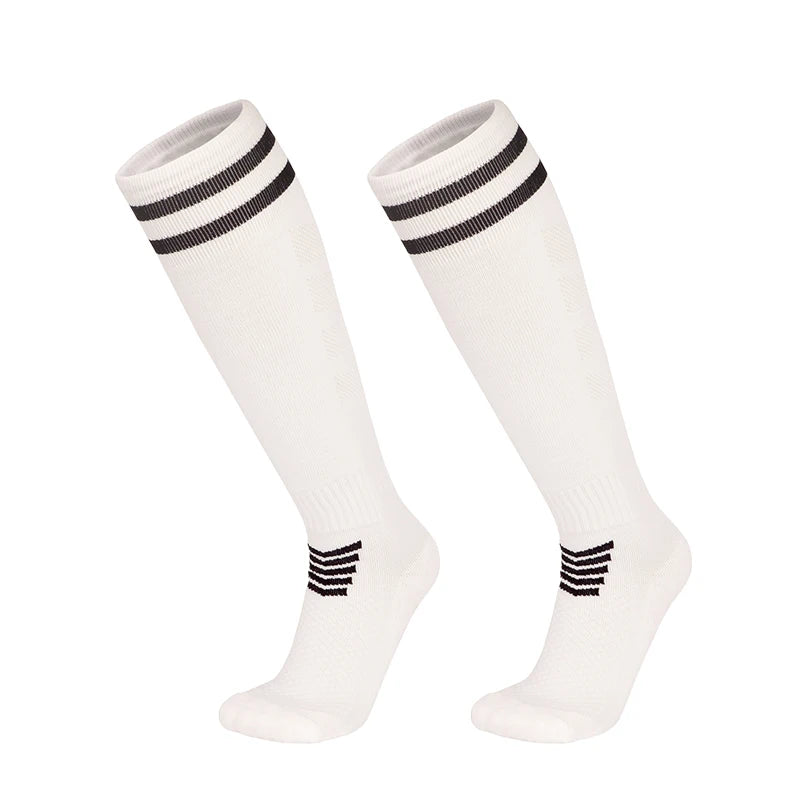 Towel Bottom Soccer Socks Breathable Knee High