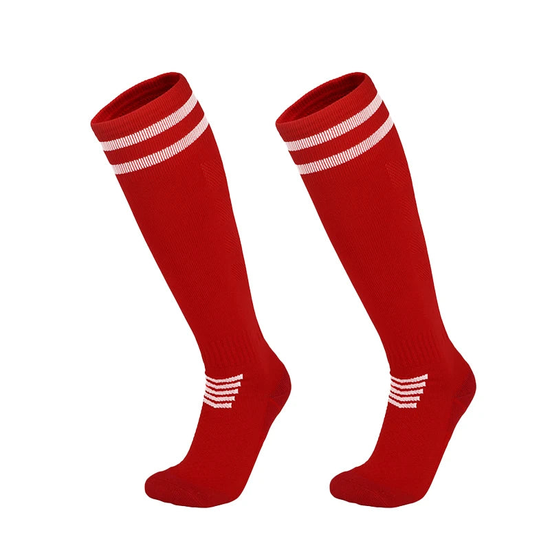 Towel Bottom Soccer Socks Breathable Knee High