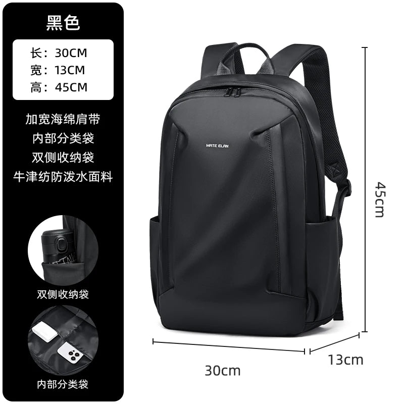 Backpack School Bags Manager Bag Men Waterproof Backpack Universal Bag For Work Fit 16inch Laptop With Breakable Back Panel - MyLootWare
