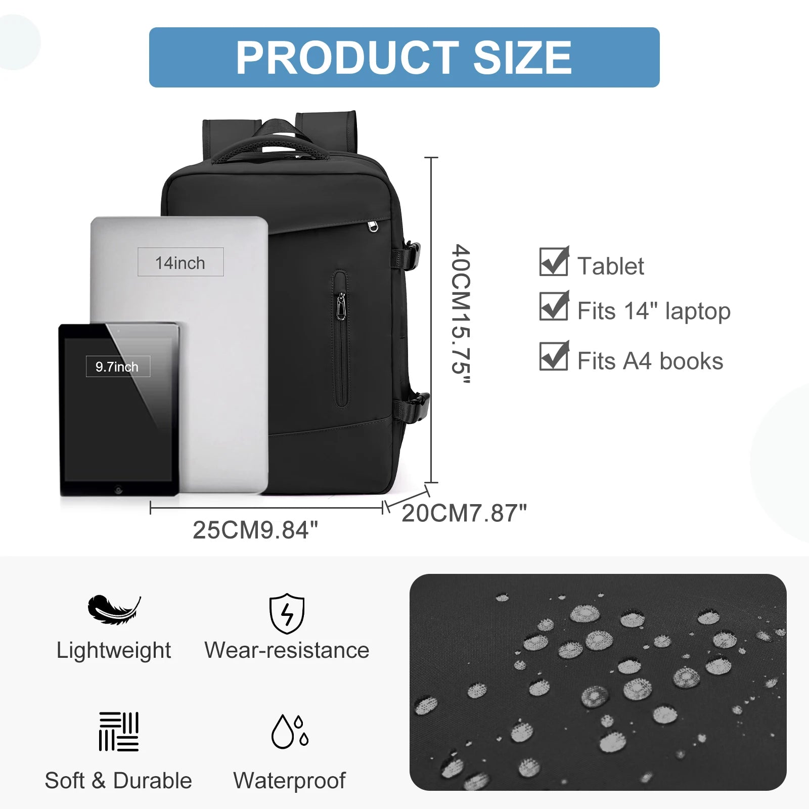 Business Backpacks for Men‘s Bags Women Backpack Travel 40x20x25 Ryanair Carry-Ons, Laptops Backpacks College Schoolbags Bluey ﻿ - MyLootWare