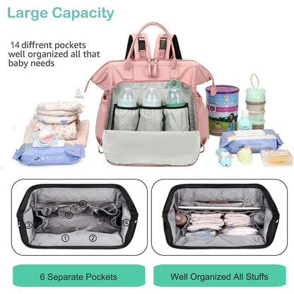 Large Capacity Diaper Bag  Backpack for Women