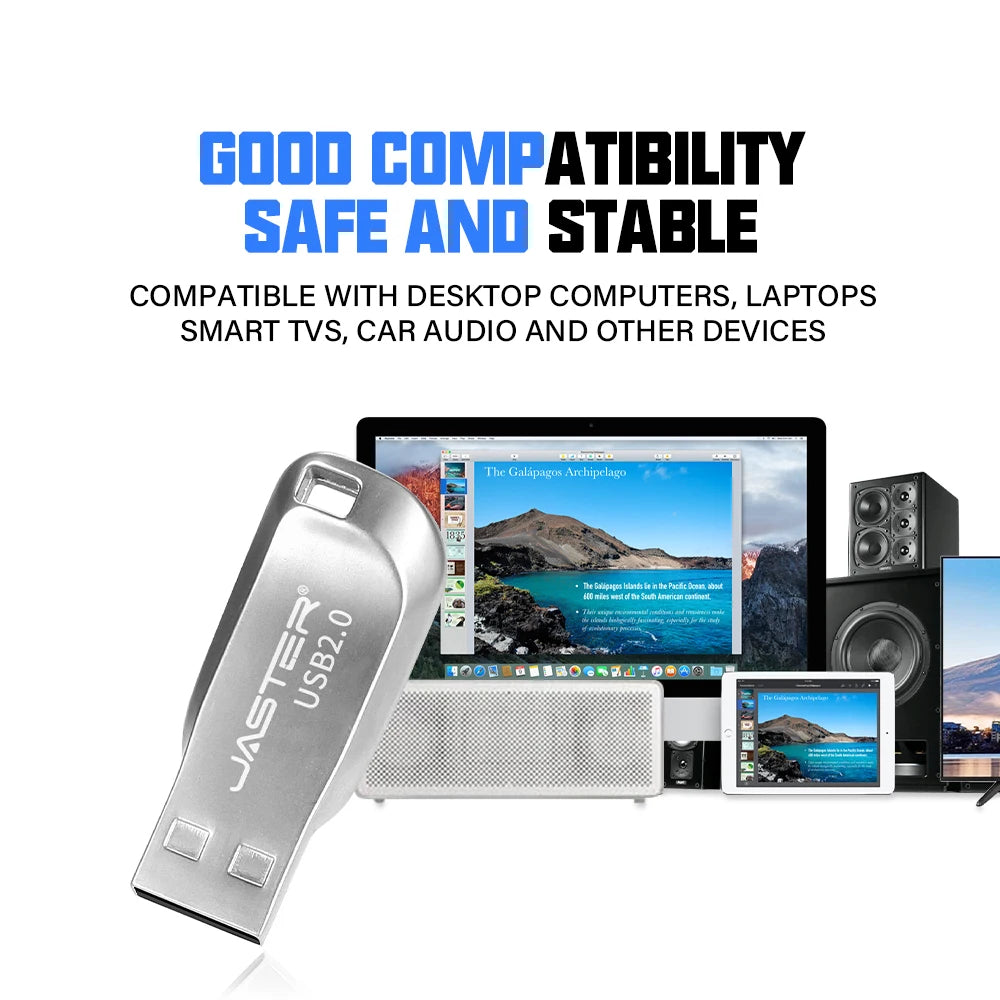 Metal USB flash drive 16GB Memory stick 64GB Pen