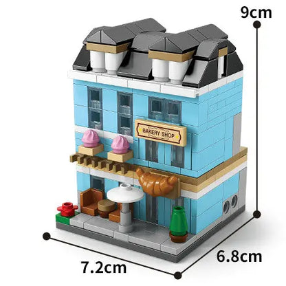 House Building Blocks Mini City Store Street View
