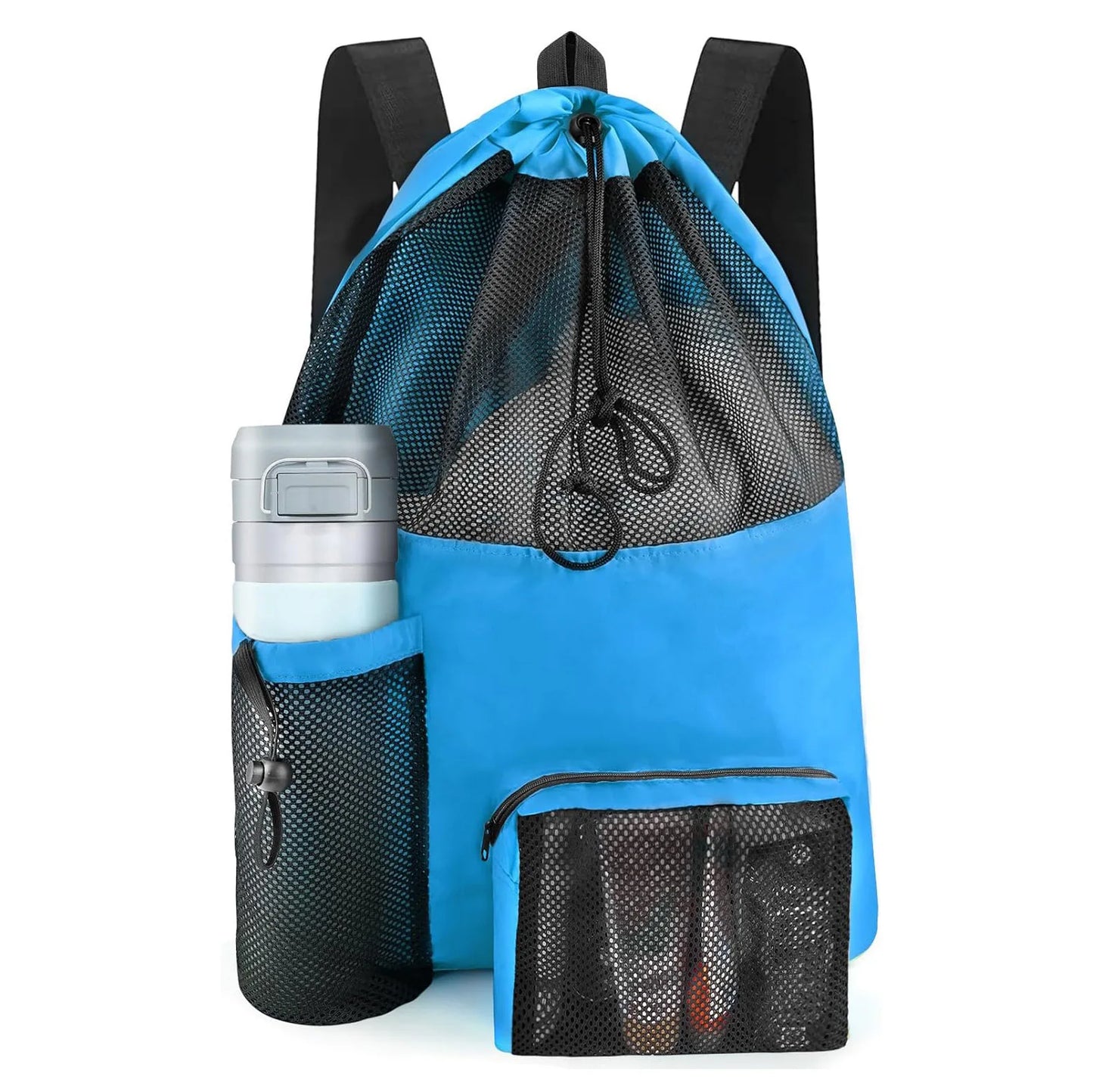 Beach Backpack, Backpack, Beach Bag That Can Store Clothes, Cosmetics, Water Cup Backpack, Washable Travel Bag - MyLootWare