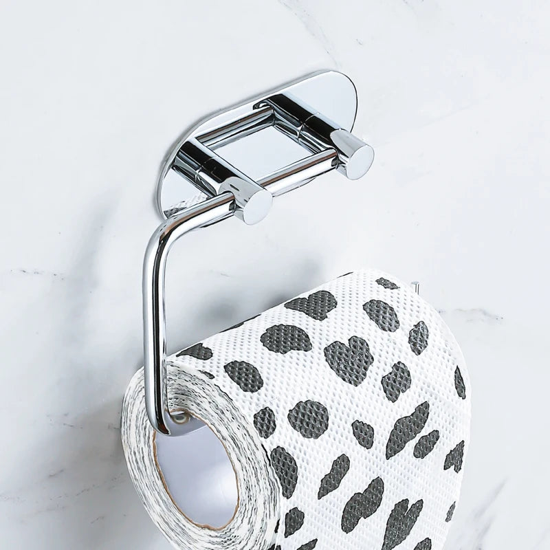 Stainless Steel Self Adhesive Toilet Paper Holder