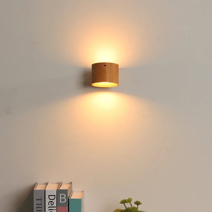 Led Double Head Wall Lamp Touch Control Remote 360