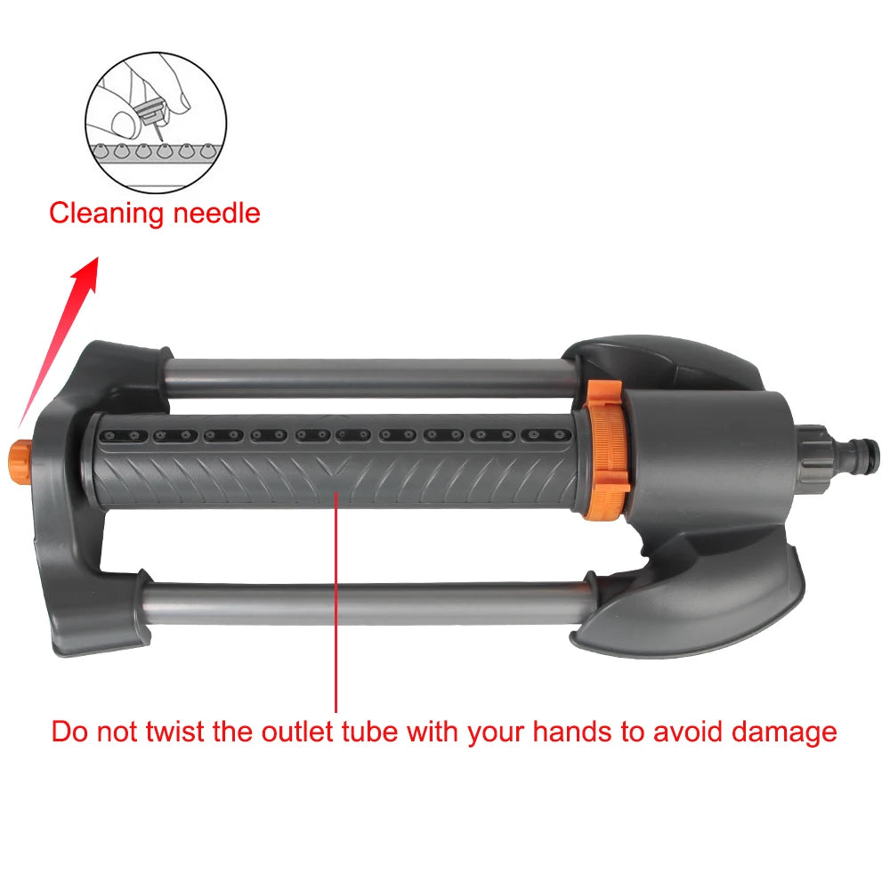 Turbo Oscillating Sprinkler for Garden Lawn Use