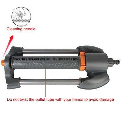 Turbo Oscillating Sprinkler for Garden Lawn Use