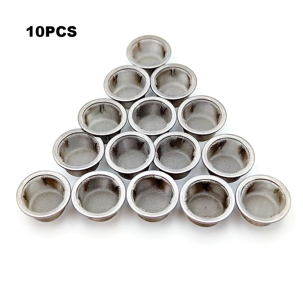 10/30/50Pcs Tobacco Smoking Pipe Metal Filter Screen Steel Mesh Smoking Pipe Filter Tobacco Accessories - MyLootWare