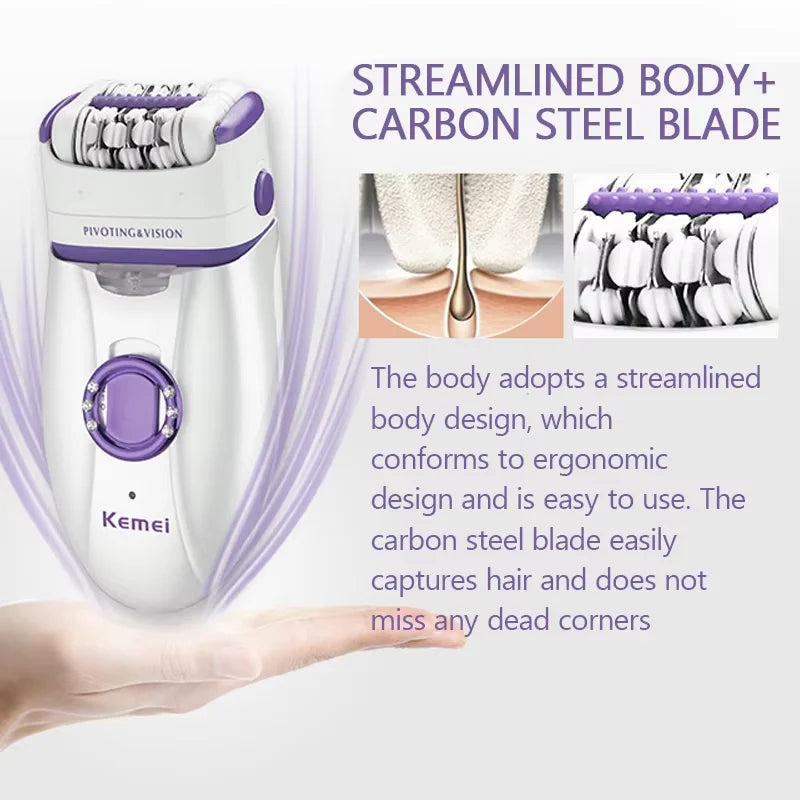 Kemei KM-2668 2-in-1 Women's Shaver Body Shaver