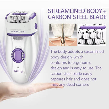 Kemei KM-2668 2-in-1 Women's Shaver Body Shaver