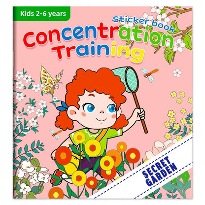 Montessori Toys Cartoon Sticker Books Focus on