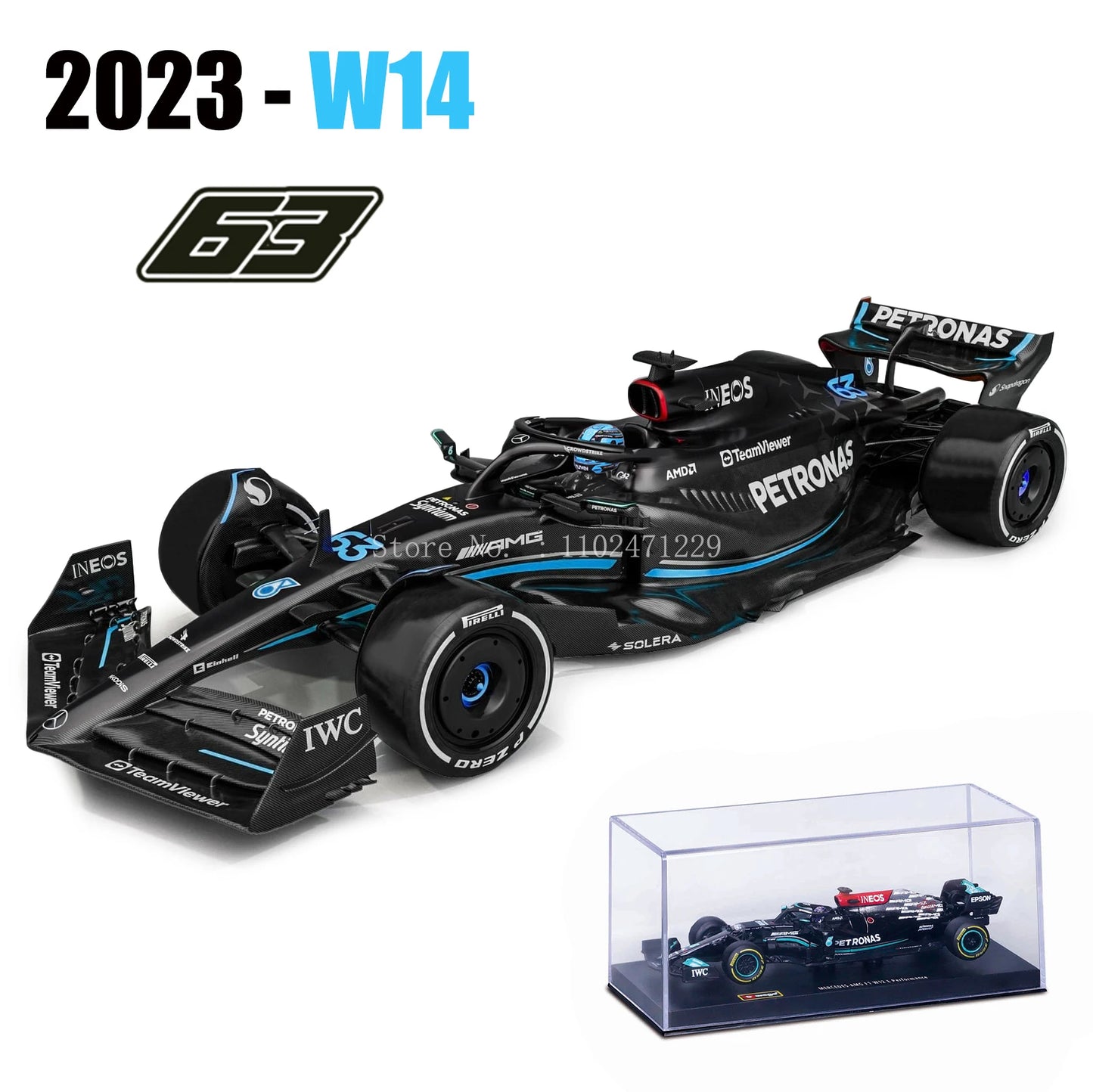 Bburago 1:43 F1 Red Bull Racing TAG Heuer RB20 2024 #1 Verstappen #11 Perez Alloy Car Die Cast Model Toy Collectible SF24 - MyLootWare