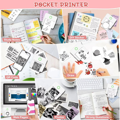 Mini Portable Printer,Thermal Label Maker