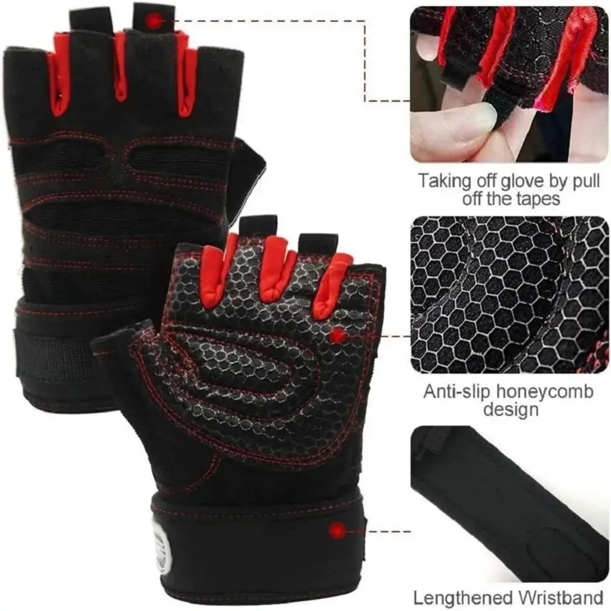Gym Gloves for Men Women Fitness Weight Lifting