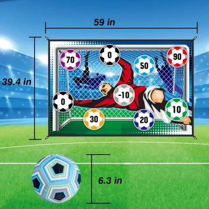 Soccer Game Mat Set Outdoor Indoor Soccer Toys