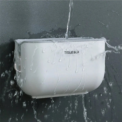 Toilet Paper Holder Wall Mount Tissue Box