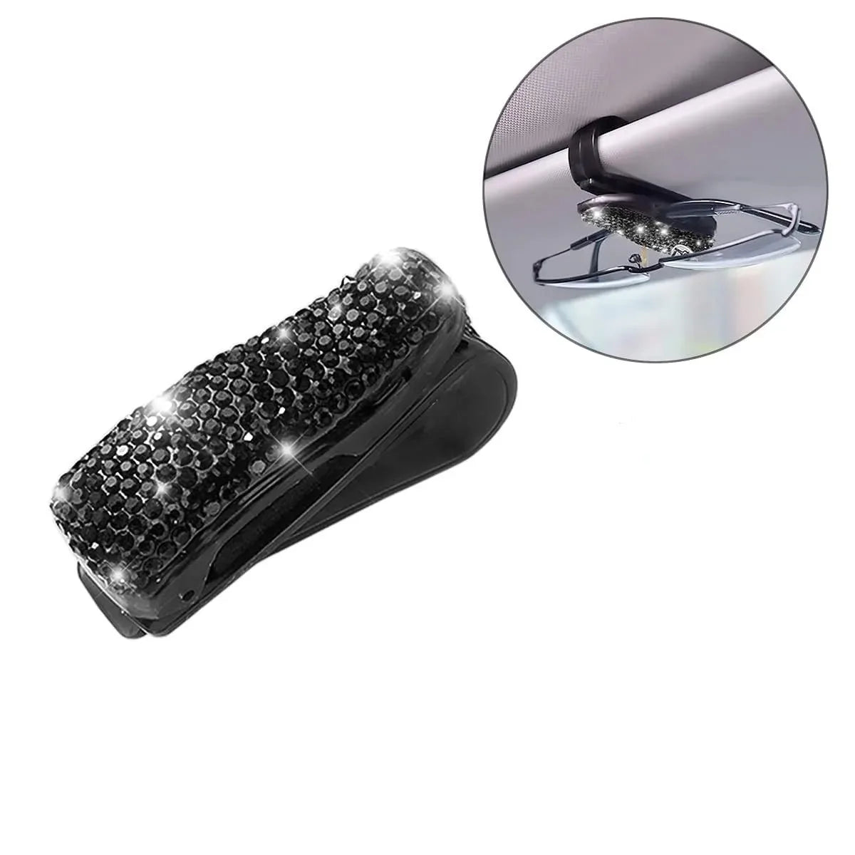 Car Vehicle Sun Visor Sunglasses Glasses Card Ticket Holder for Car Accessories Eyeglasses Holder Car Interior Supplies - MyLootWare