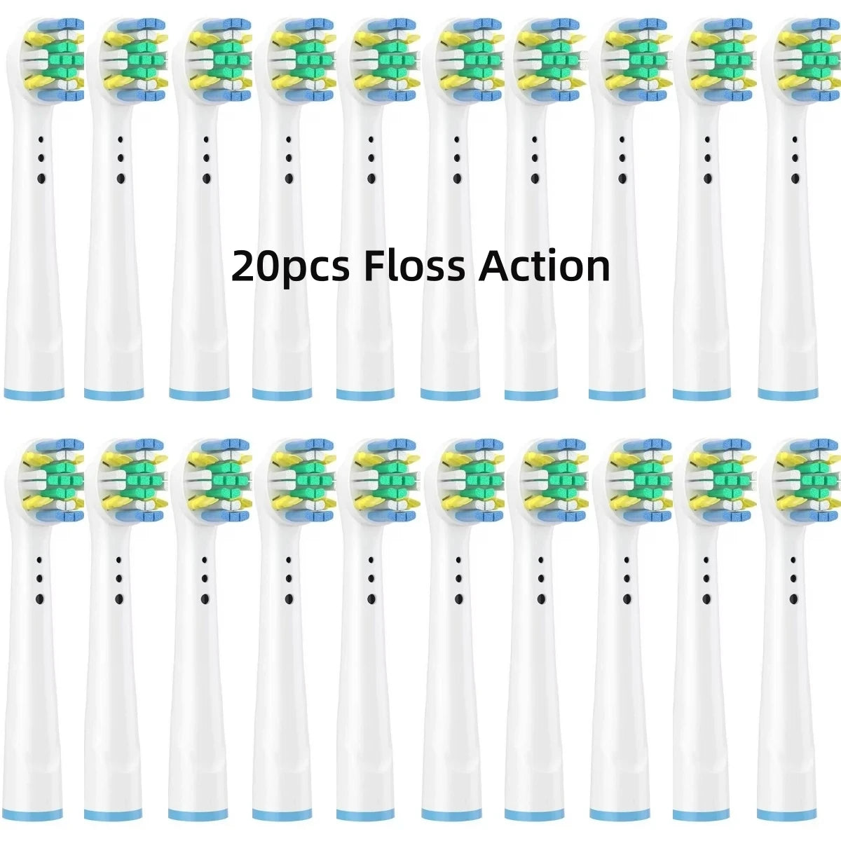 8/16Pcs Replacement Brush Heads for Oral B Electric Toothbrushes Floss Cross Action 3D Pro White Precision Standard Daily Clean - MyLootWare