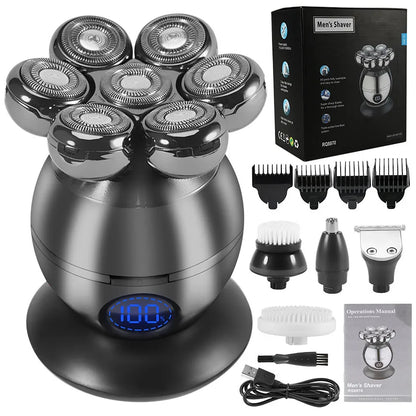 Men Grooming Kit Wet Dry Electric Shaver Beard
