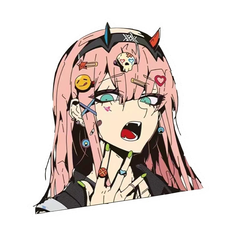 Anime stickers car stickers anime 2D cypunk car motorcycle waterproof reflective stickers - MyLootWare