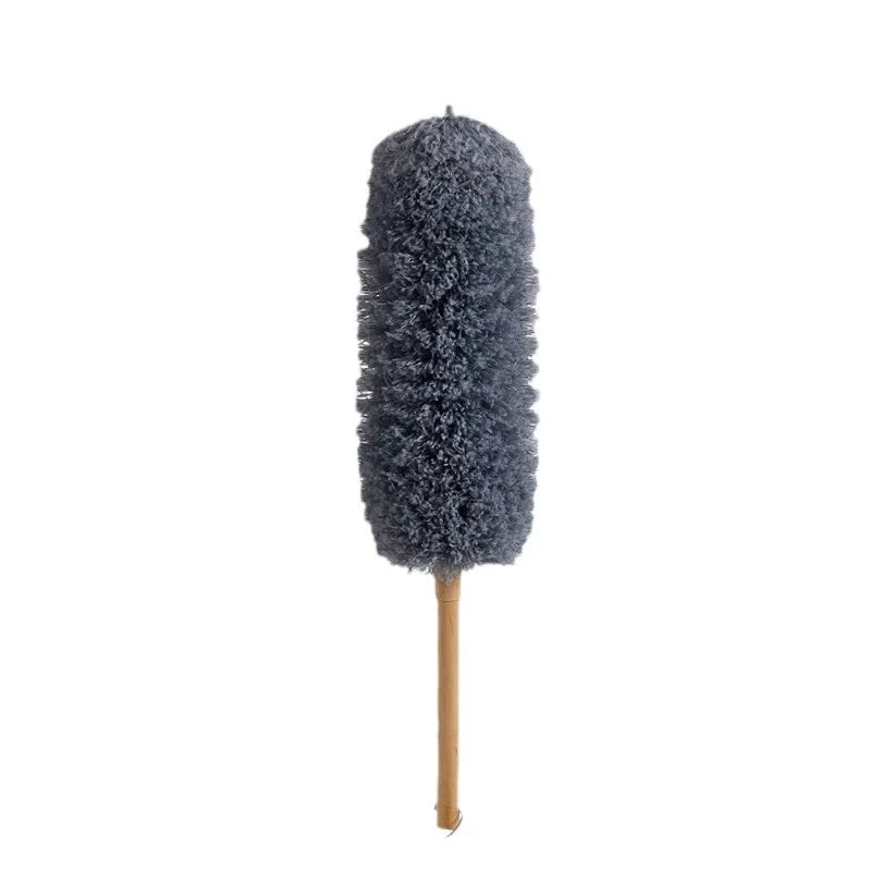 Anti-static yellow and grey wool duster brush，A good helper for home cleaning - MyLootWare