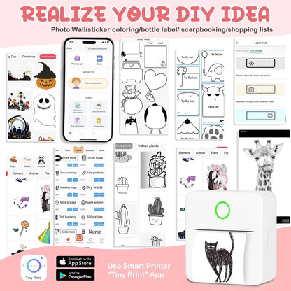 Mini Portable Printer,Thermal Label Maker