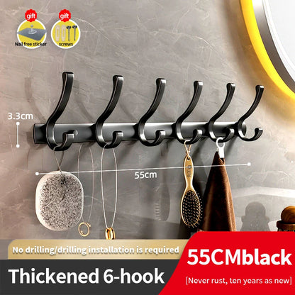 YUNJIEYA Black/White/Gun Grey Door hooks Clothes