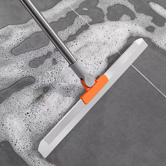Silicone Floor Scraper Broom Retractable Long Handle Floor Scrubber Water Absorbent Strip Window Glass Multifunctional Cleaning