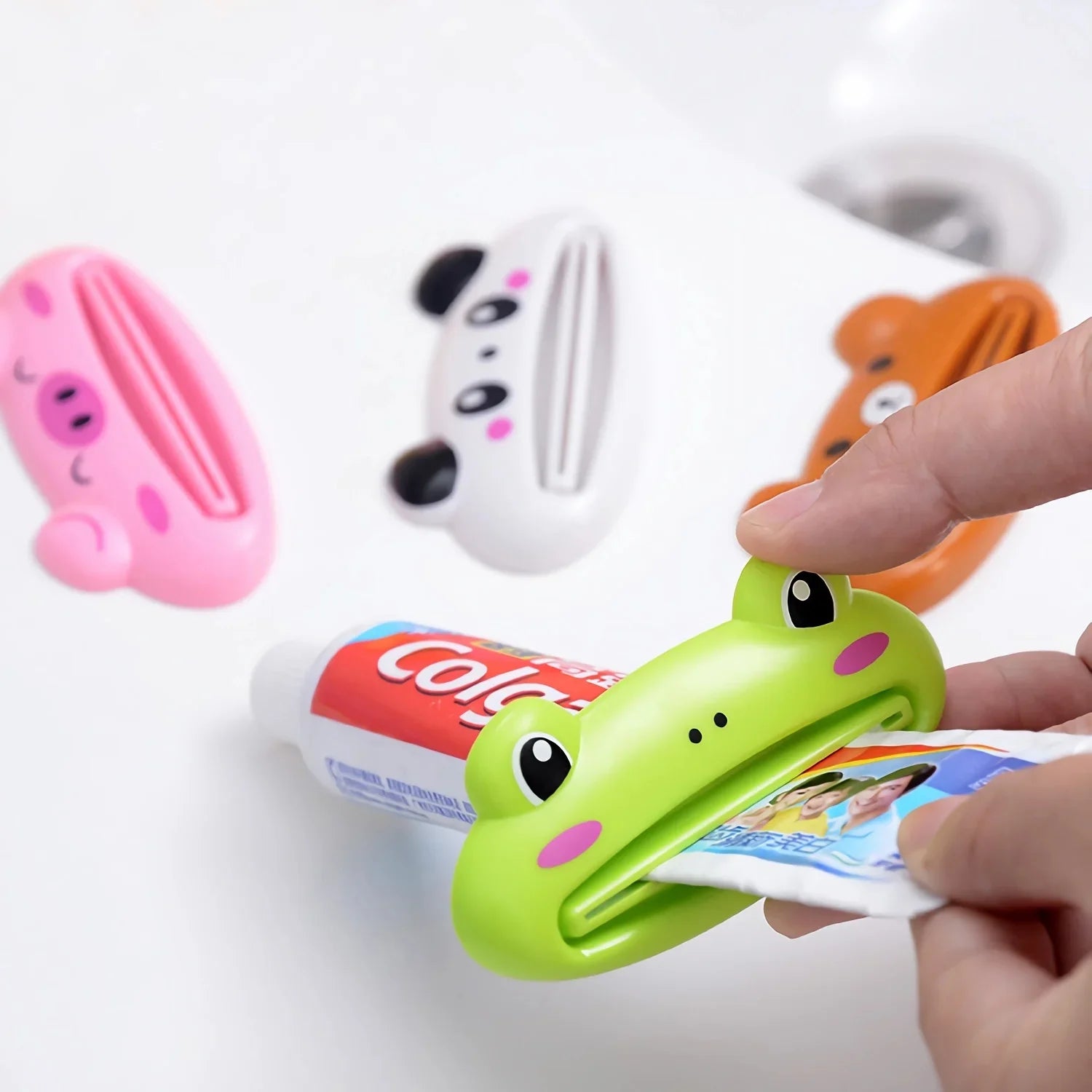 Cartoon Animal Toothpaste Squeezer Easy Use For Children Dispenser Kitchen Gadget Useful Home Tools Bathroom Plastic Tooth Paste - MyLootWare