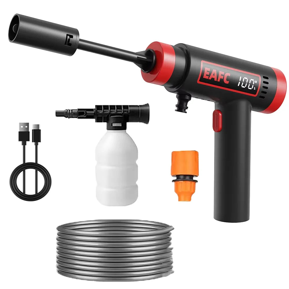 Cordless High-Pressure Washer Water Gun Build In