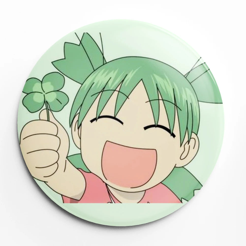 Yotsuba Anime Cartoon Soft Button Lapel Anime Pin