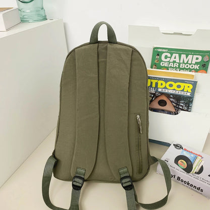 Backpack simple and large-capacity men's and women's travel backpacks leisure summer students waterproof spine backpack. - MyLootWare