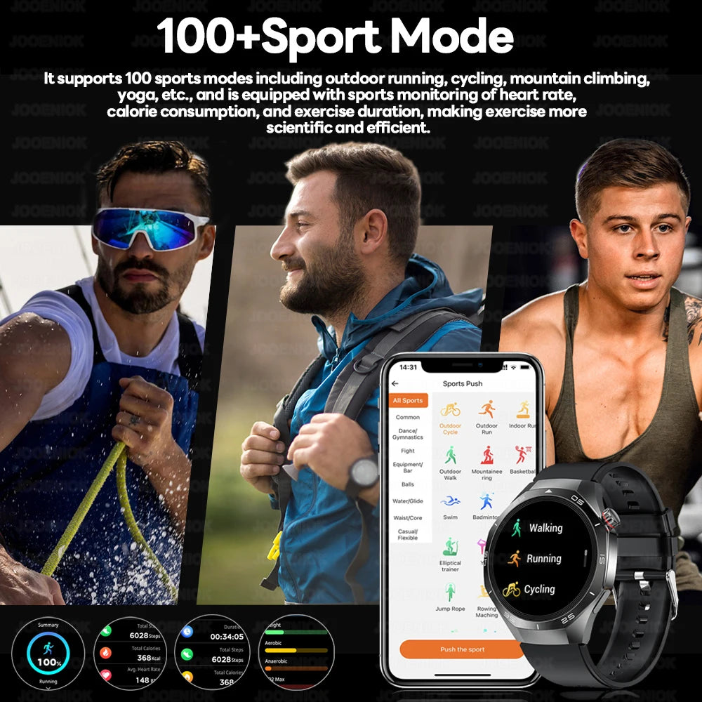 2025 New Smart Watch Men AMOLED HD Display Sports Health Tracker Waterproof Bluetooth Call Smartwatch Men For HUAWEI GT5 PRO - MyLootWare