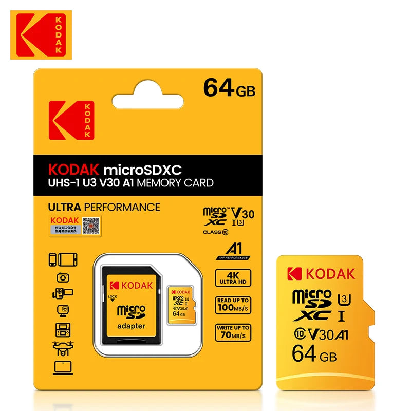 Kodak Micro SD 128GB SD card 32GB flash drive