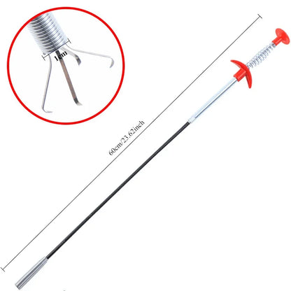 Plumbing Four-claw Hook Dredger Sewer Toilet Tool