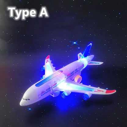 Kids Electronic Aeroplane Toy with Music Autopilot